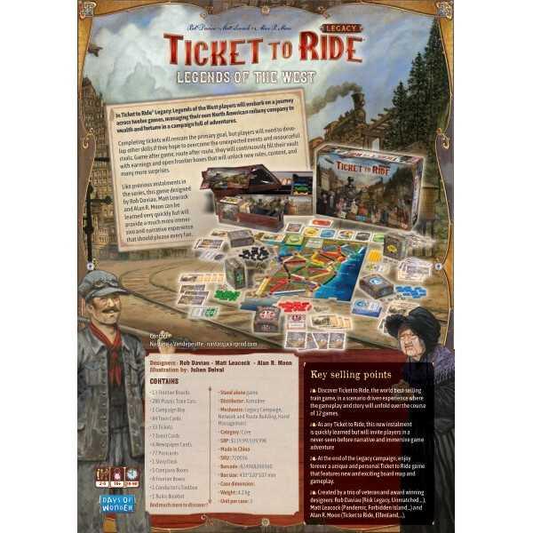 Ticket to Ride Legacy - Legends of the West Board Game - Image 4